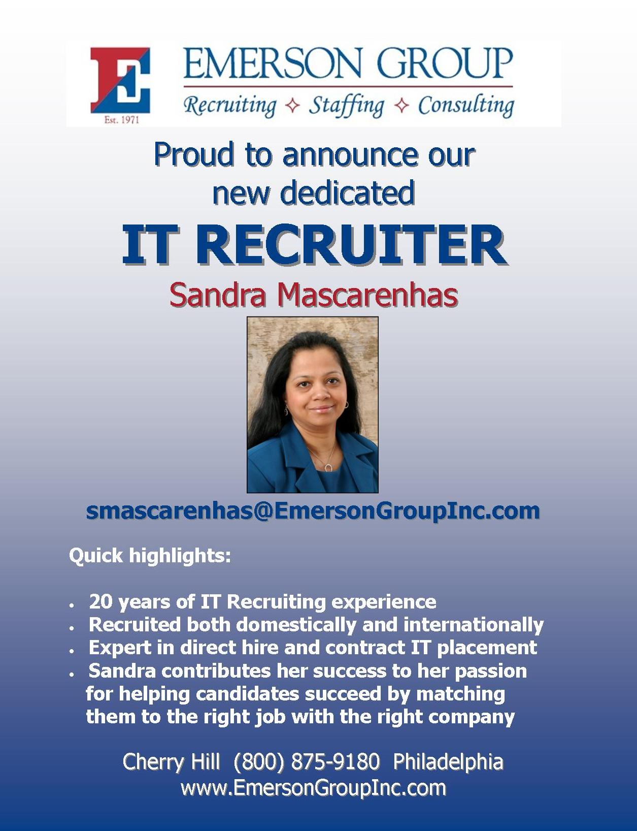 proud to announce it recruiter