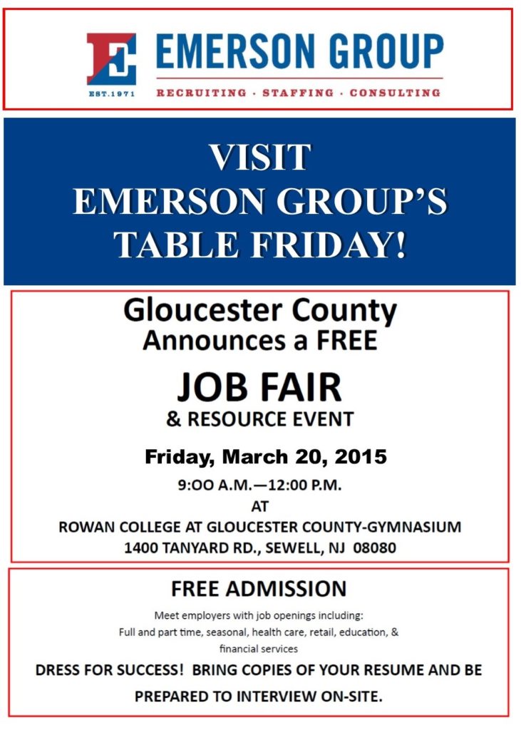 Gloucester County Job Fair 2015