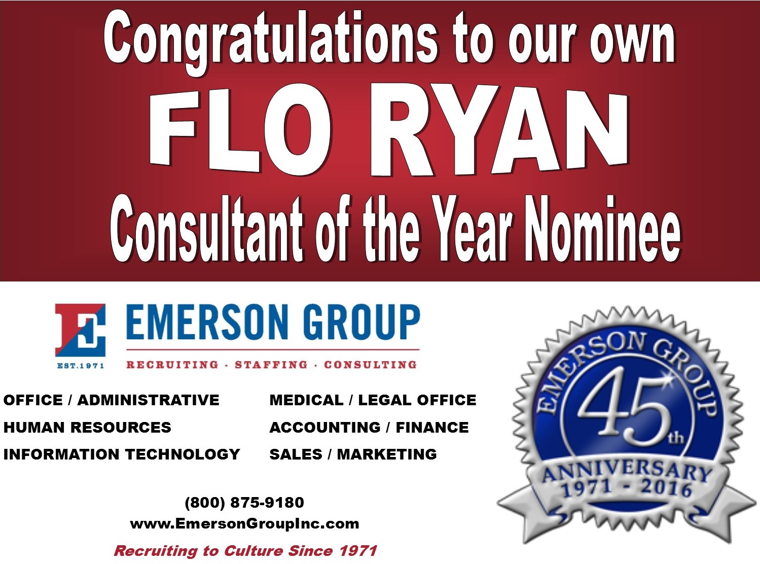 HRPOY Ad Emerson Group Flo Ryan CROPPED
