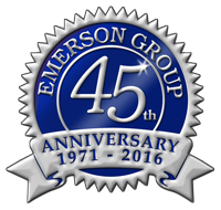 Emerson Group 45th Anniversary Seal 1971-2016